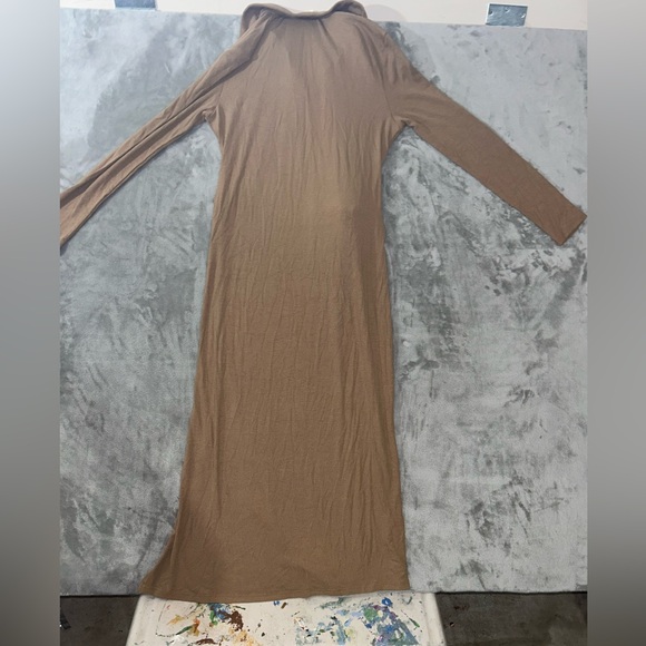 Halara ribbed knit collared button down tie back dress - Picture 12 of 14